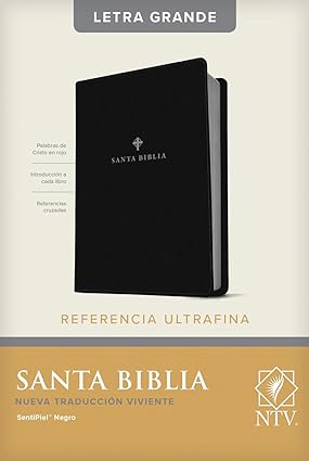 Biblia NTV, Edición de Referencia Ultrafina, Letra Grande SentiPiel Negro con Índice