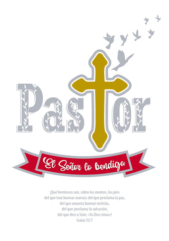 Tarjeta Pastor-El Señor lo bendiga