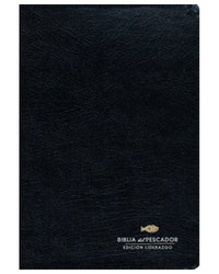 Biblia del Pescador RVR60: Edición Liderazgo, negro Símil Piel