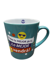 Taza Toda Ocasión con Emoticones “Lo Mejor Vendra”