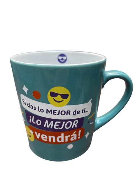 Taza Toda Ocasión con Emoticones “Lo Mejor Vendra”