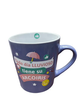 Taza Toda Ocasión con Emoticones “Lluvioso”