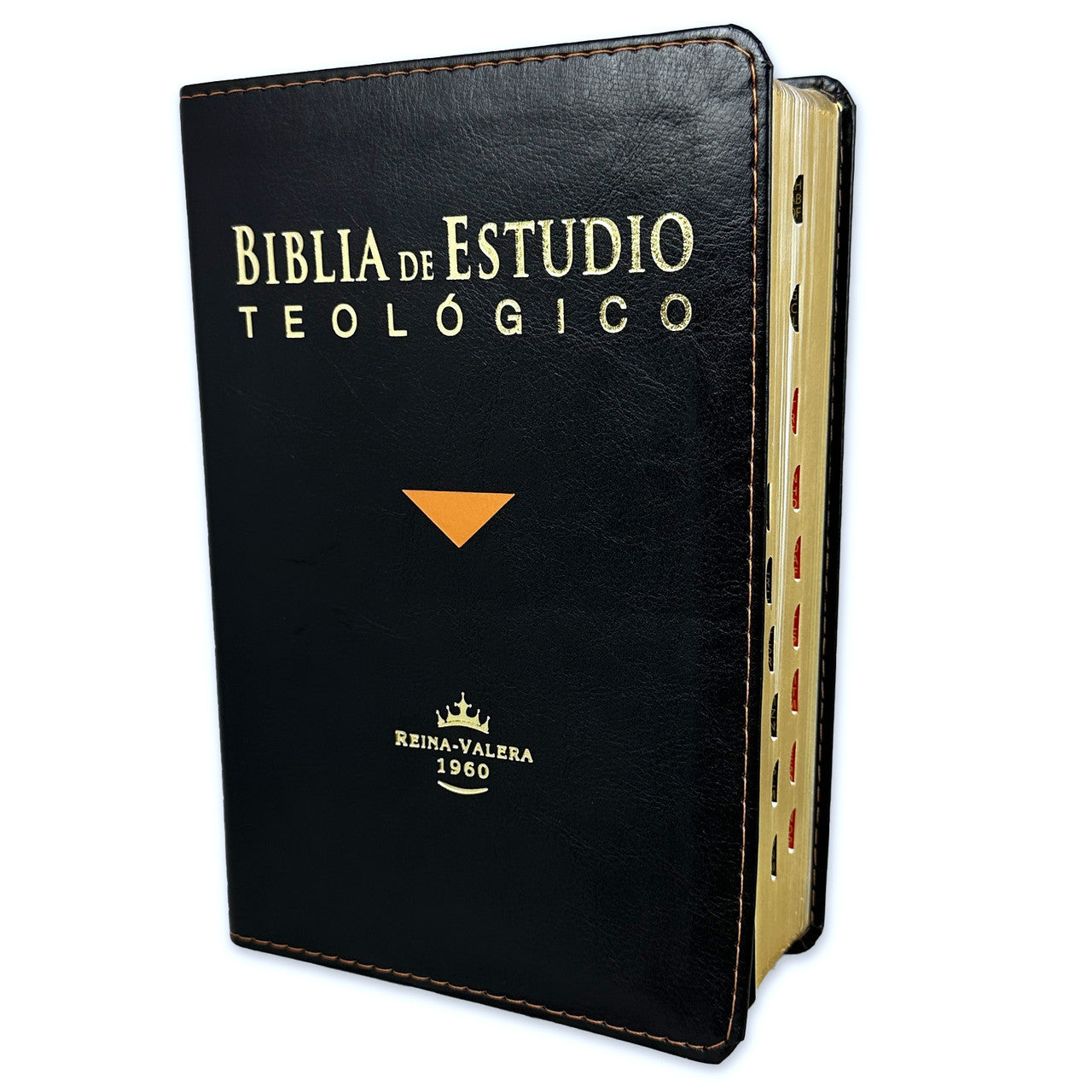 Biblia RV1960 de Estudio Teológico Tamano Manual, Imitación Piel Tamaño Manual Negro con Índice