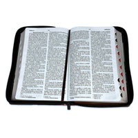 Biblia RV1960 Imitación Floral Marrón y Grana Letra Grande Con Índice/Cierre