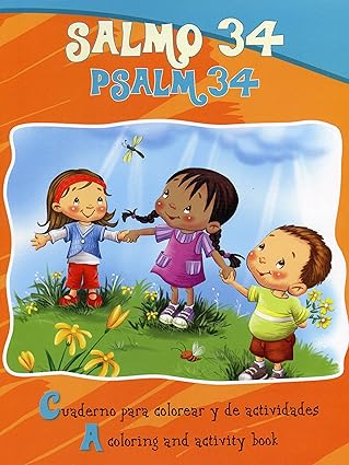 Salmo 34: Libro para Colorear y Actividades Bilingüe