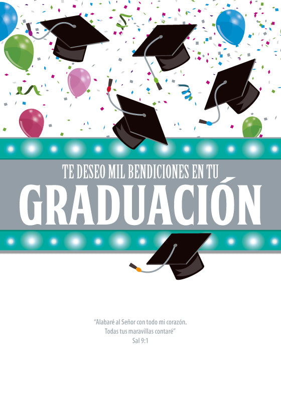 Tarjeta-Te deseo mil bendiciones en tu GRADUACION