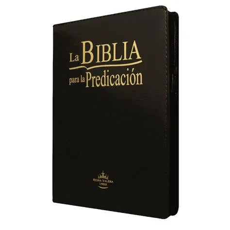 Biblia RVR60 para la Predicación, con Índice y Con Zipper Negra