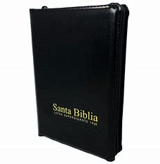 Biblia Letra Gigante con Cierre RV1960 Imitación Piel Tamano Manual Negrs con índice