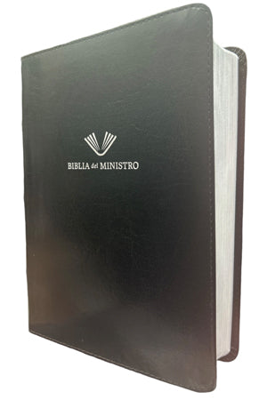 Biblia RVR60 del Ministro Edición Ampliada Negro Piel Fabricada