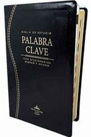 Biblia RVR60 de Estudio Palabra Clave Negro con Indice