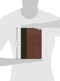 Biblia de Estudio Scofield RVR60, verde oscuro/castaño símil piel con índice