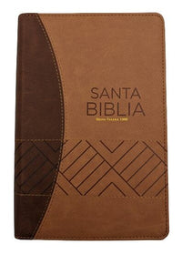 Biblia RVR60 Tamaño Manual Letra Grande Con Cierre y con Índice Café/Café