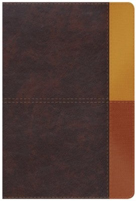 Biblia de Estudio Arcoiris RVR60, Cocoa/ Terracota Símil Piel Con Índice