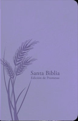 Biblia RVR60 de promesas-Tamaño manual-Edición lavanda imitación piel con índice y cierre