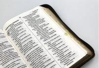 Biblia Rey de reyes RVR60, Letra Grande, Concordancia Amplia, Manual Imit. Piel, Dorado, Indice
