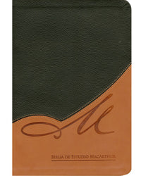 Biblia Macarthur Rvr60 Caja Dos Tonos Negro/Café Con Indice
