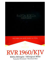 Biblia Bilingue RVR 1960/KJV Tamaño Personal, Tapa Dura con Indice