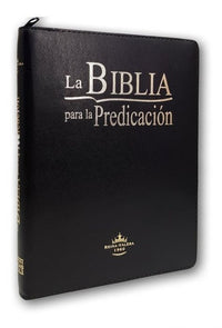 Biblia RVR60 para la Predicación, con Índice y Con Zipper Negra