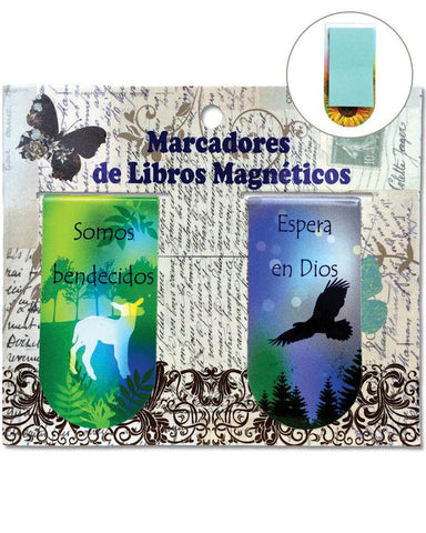 Separador Magnetico "Bendecidos-Espera En Dios" (2 Por Paquete)