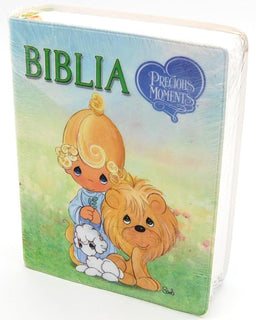 Biblia Rvr60 Compacta Preciosos Momentos Vinyl Leon/Ovejita Sin Indice